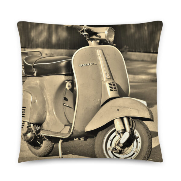 Kissen Deko Vespa mit Retro-Motorrad Design