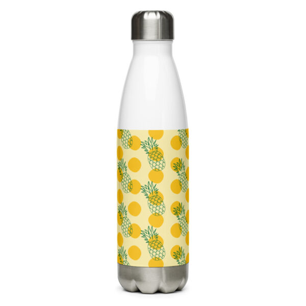 Thermos Isolierflasche Edelstahl Trinkflasche "Ananas" mit Ananas-Design