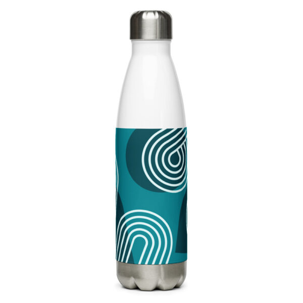 Trinkflasche Edelstahl “Blaue Linien”