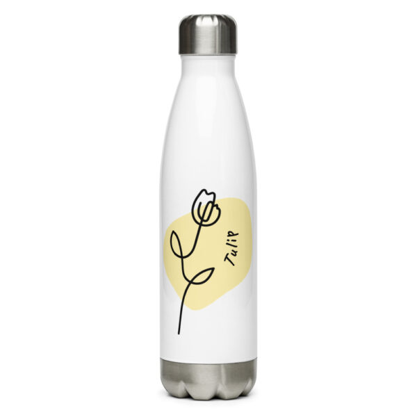 Thermosflasche Edelstahl Trinkflasche "Blume" mit Blumendesign