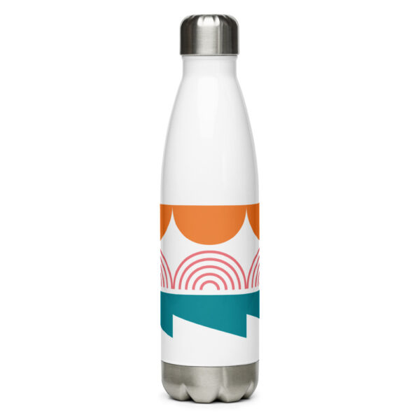 Edelstahl Trinkflasche "Bunte Formen" mit farbenfrohem Design