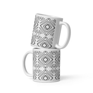 Tasse Retro Vintage mit “Schwarze Linien” Design