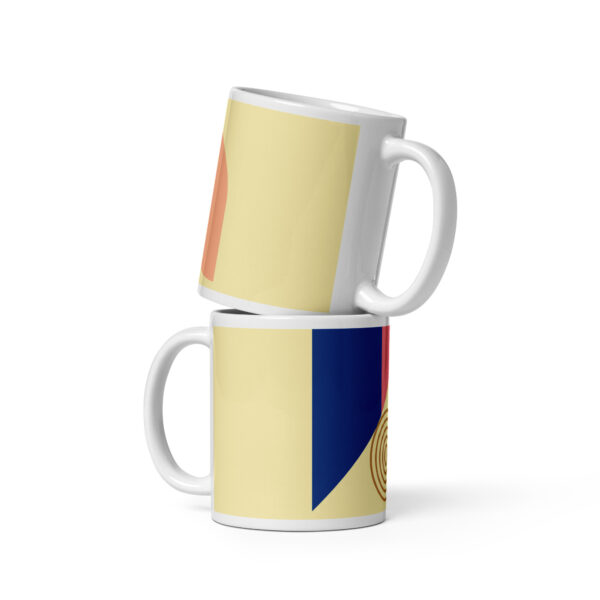 Retro Tasse mit abstraktem Design